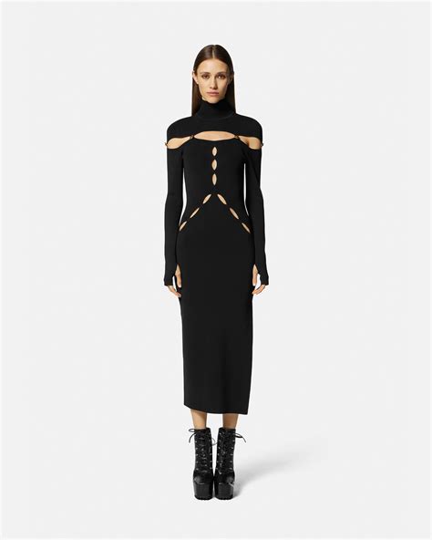 versace turtleneck dress|Versace Turtleneck Cap.